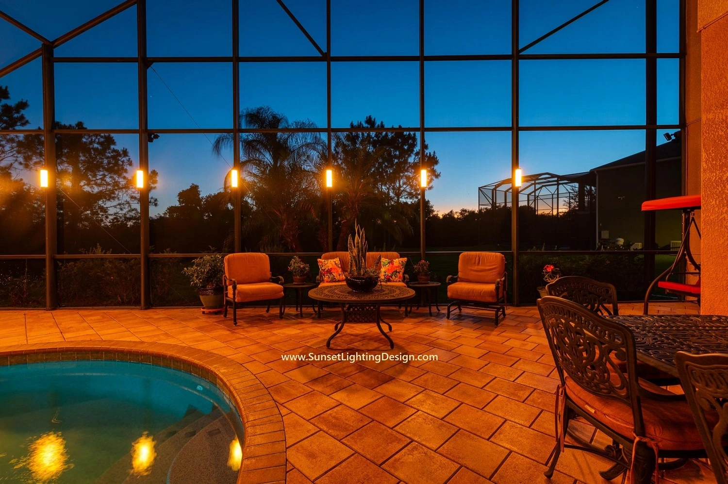 Cape Coral Pool Cage Lighting