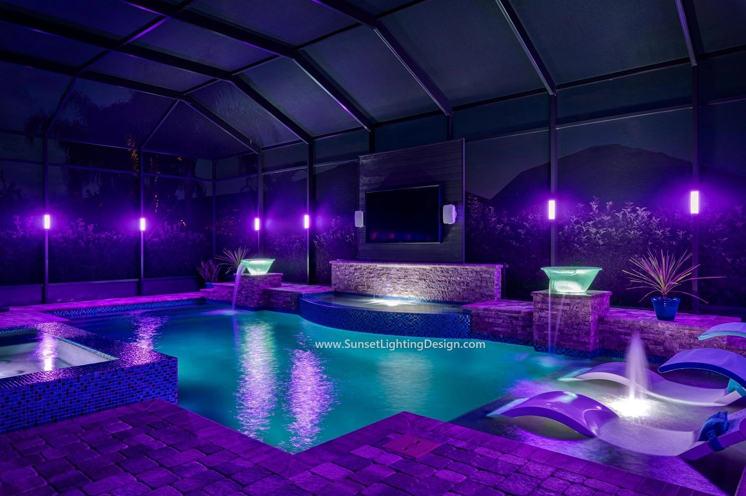 Cape Coral Pool Cage Lighting