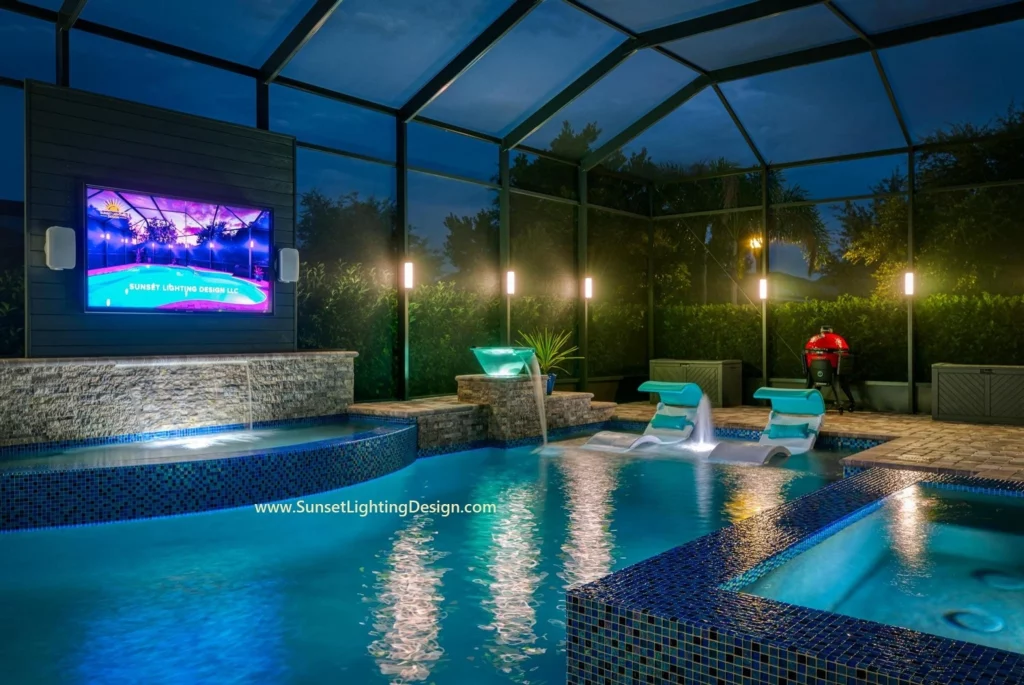 pool cage lighting Cape Coral