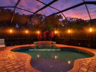 Pool cage lighting Marco island