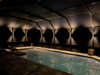 up/down pool cage lighting